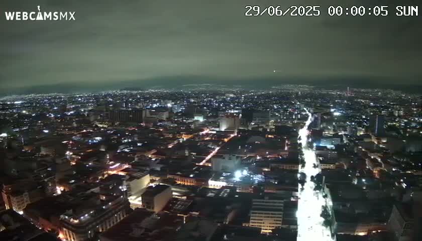 South View of Mexico City from Torre Latino Americana Tower PTZ  Live Cam - Cuauhtemoc, Ciudad de Mexico, Mexico