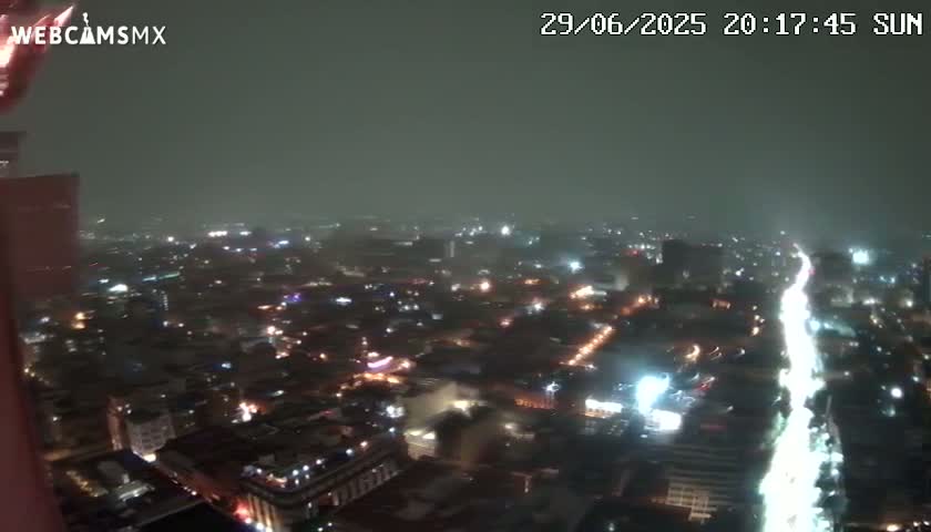 South View of Mexico City from Torre Latino Americana Tower PTZ  Live Cam - Cuauhtemoc, Ciudad de Mexico, Mexico