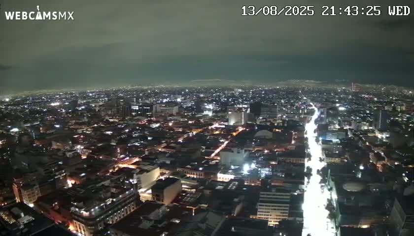 South View of Mexico City from Torre Latino Americana Tower PTZ  Live Cam - Cuauhtemoc, Ciudad de Mexico, Mexico