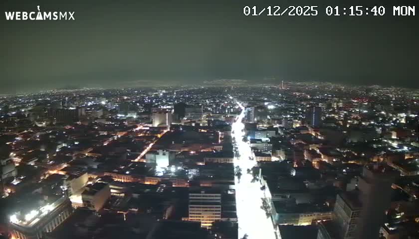 South View of Mexico City from Torre Latino Americana Tower PTZ  Live Cam - Cuauhtemoc, Ciudad de Mexico, Mexico