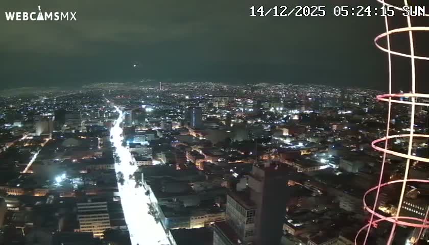 South View of Mexico City from Torre Latino Americana Tower PTZ  Live Cam - Cuauhtemoc, Ciudad de Mexico, Mexico