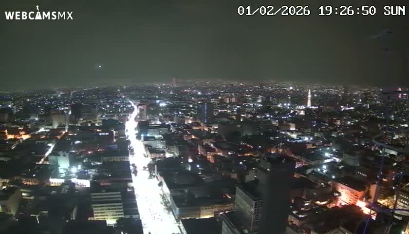 South View of Mexico City from Torre Latino Americana Tower PTZ  Live Cam - Cuauhtemoc, Ciudad de Mexico, Mexico