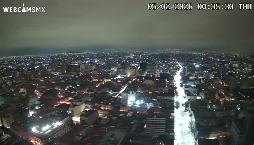 South View of Mexico City from Torre Latino Americana Tower PTZ  Live Cam - Cuauhtemoc, Ciudad de Mexico, Mexico