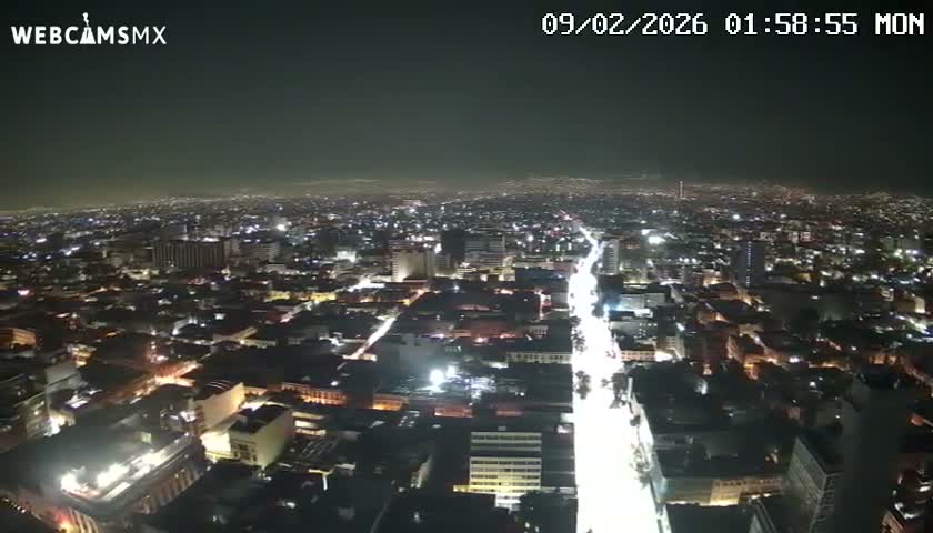 South View of Mexico City from Torre Latino Americana Tower PTZ  Live Cam - Cuauhtemoc, Ciudad de Mexico, Mexico