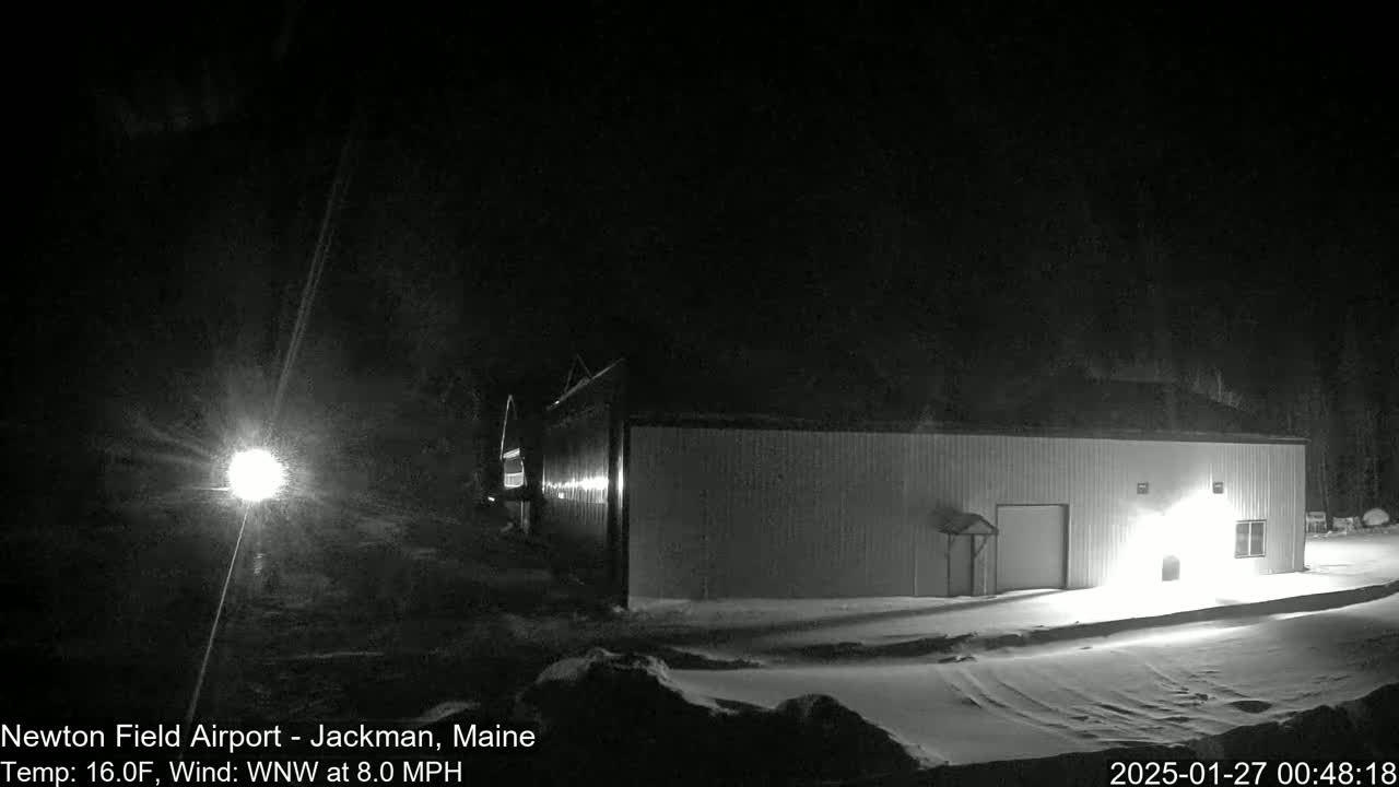 Newton Field - Jackman Airport Live Cam - Maine, USA