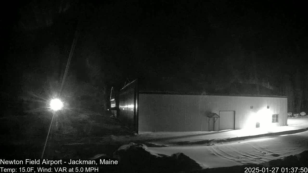 Newton Field - Jackman Airport Live Cam - Maine, USA