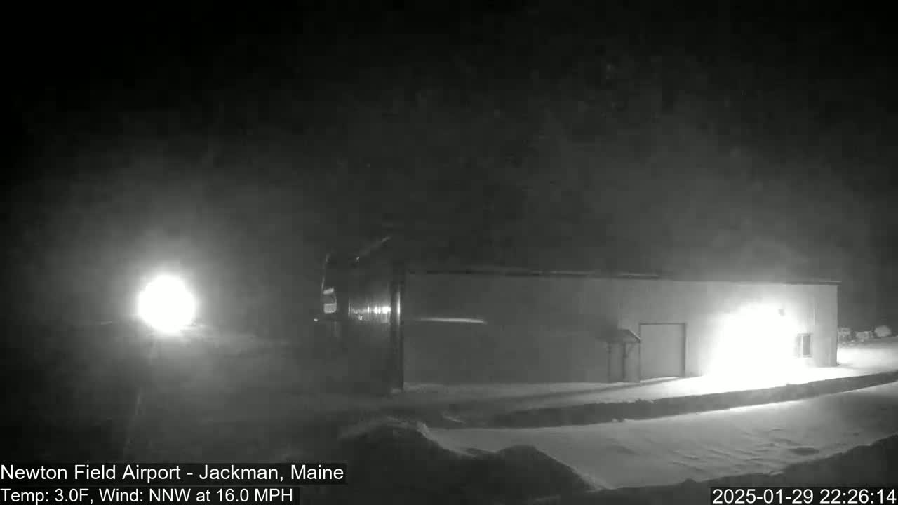 Newton Field - Jackman Airport Live Cam - Maine, USA