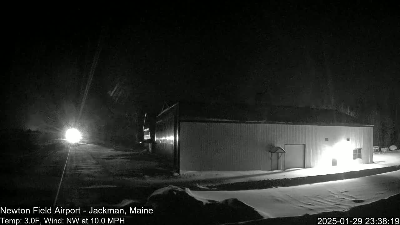 Newton Field - Jackman Airport Live Cam - Maine, USA