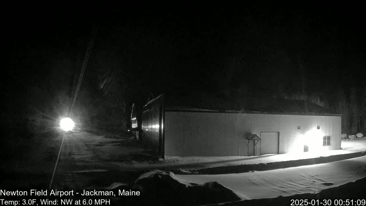 Newton Field - Jackman Airport Live Cam - Maine, USA