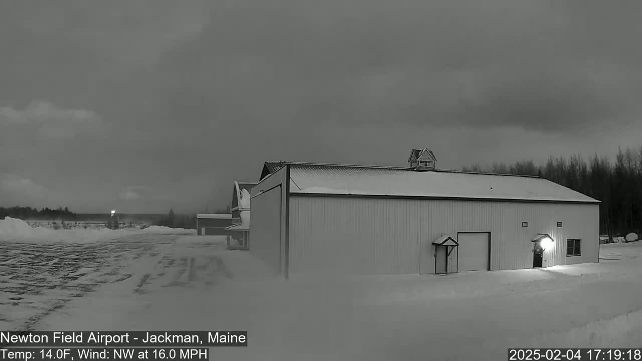 Newton Field - Jackman Airport Live Cam - Maine, USA