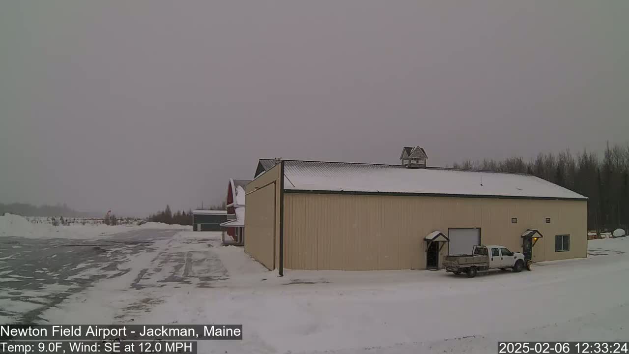 Newton Field - Jackman Airport Live Cam - Maine, USA