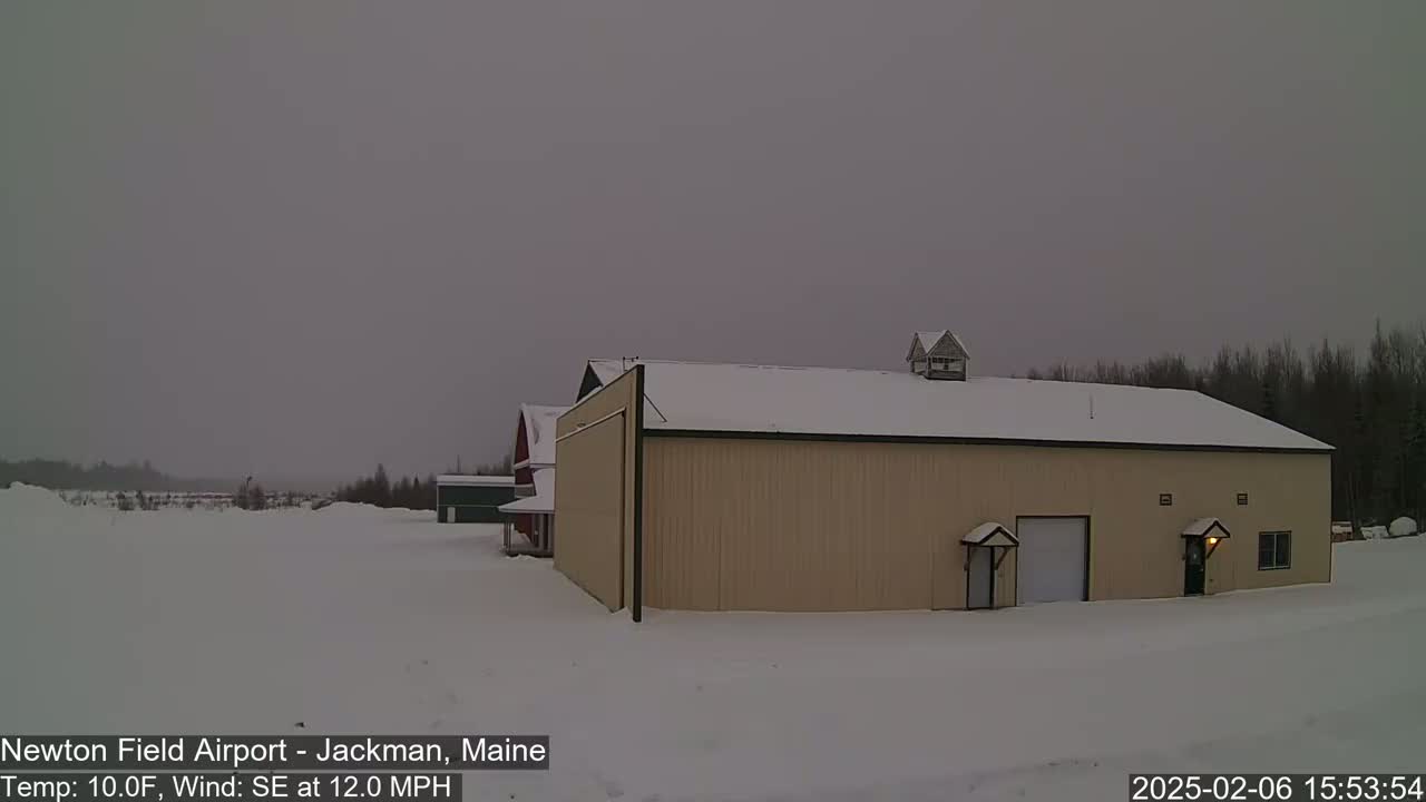 Newton Field - Jackman Airport Live Cam - Maine, USA