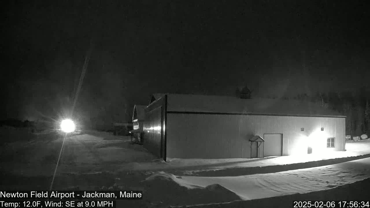 Newton Field - Jackman Airport Live Cam - Maine, USA