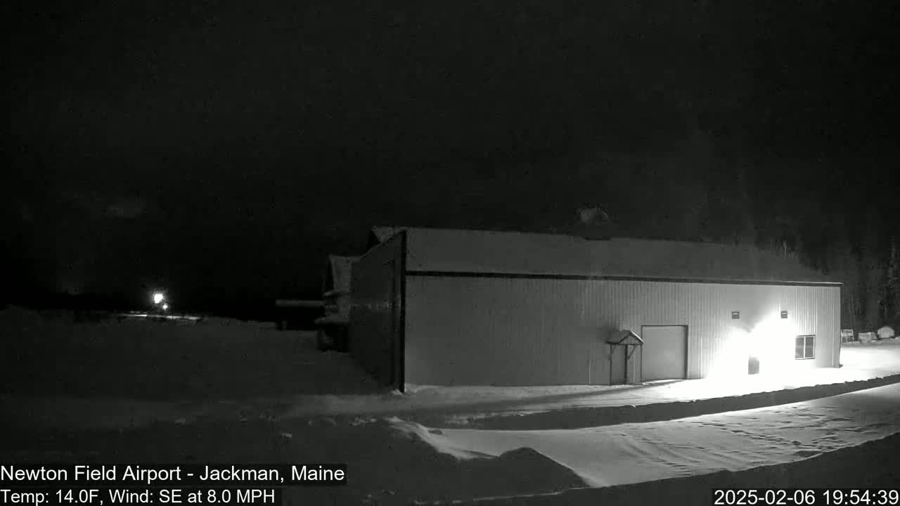 Newton Field - Jackman Airport Live Cam - Maine, USA