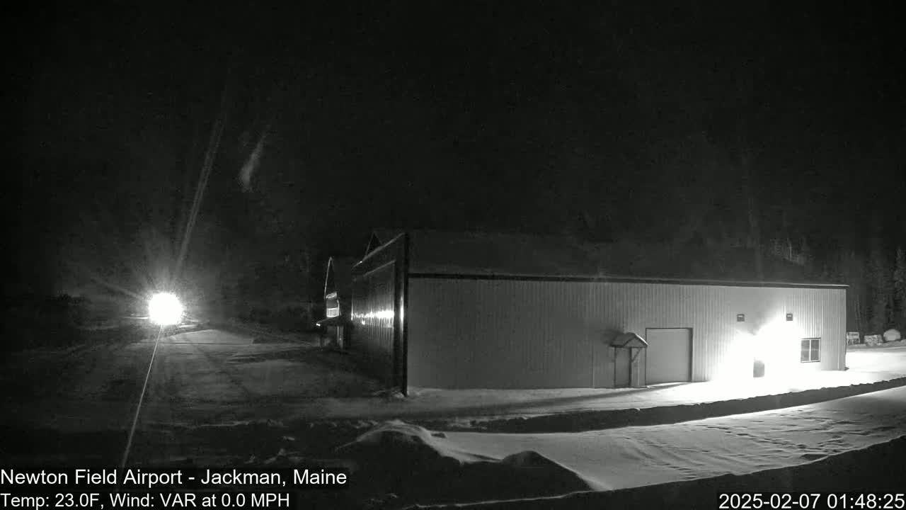 Newton Field - Jackman Airport Live Cam - Maine, USA