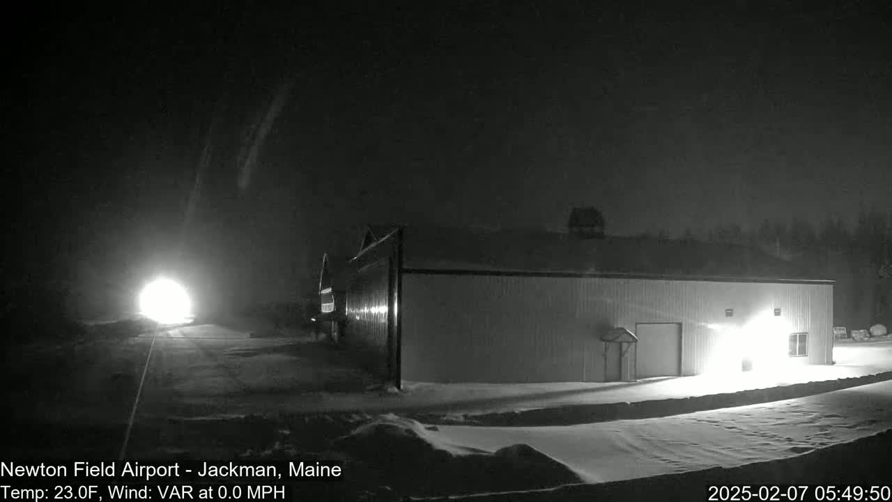 Newton Field - Jackman Airport Live Cam - Maine, USA