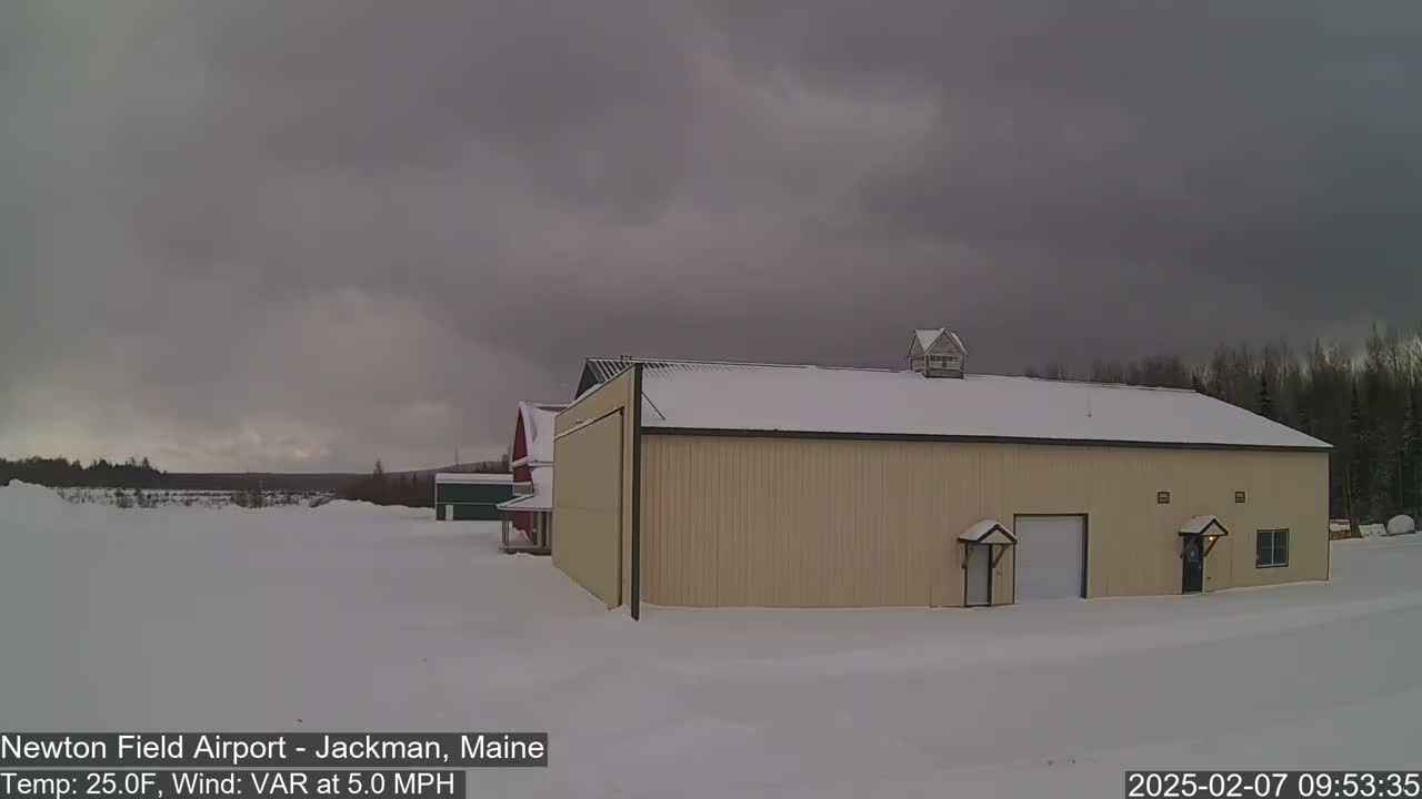 Newton Field - Jackman Airport Live Cam - Maine, USA