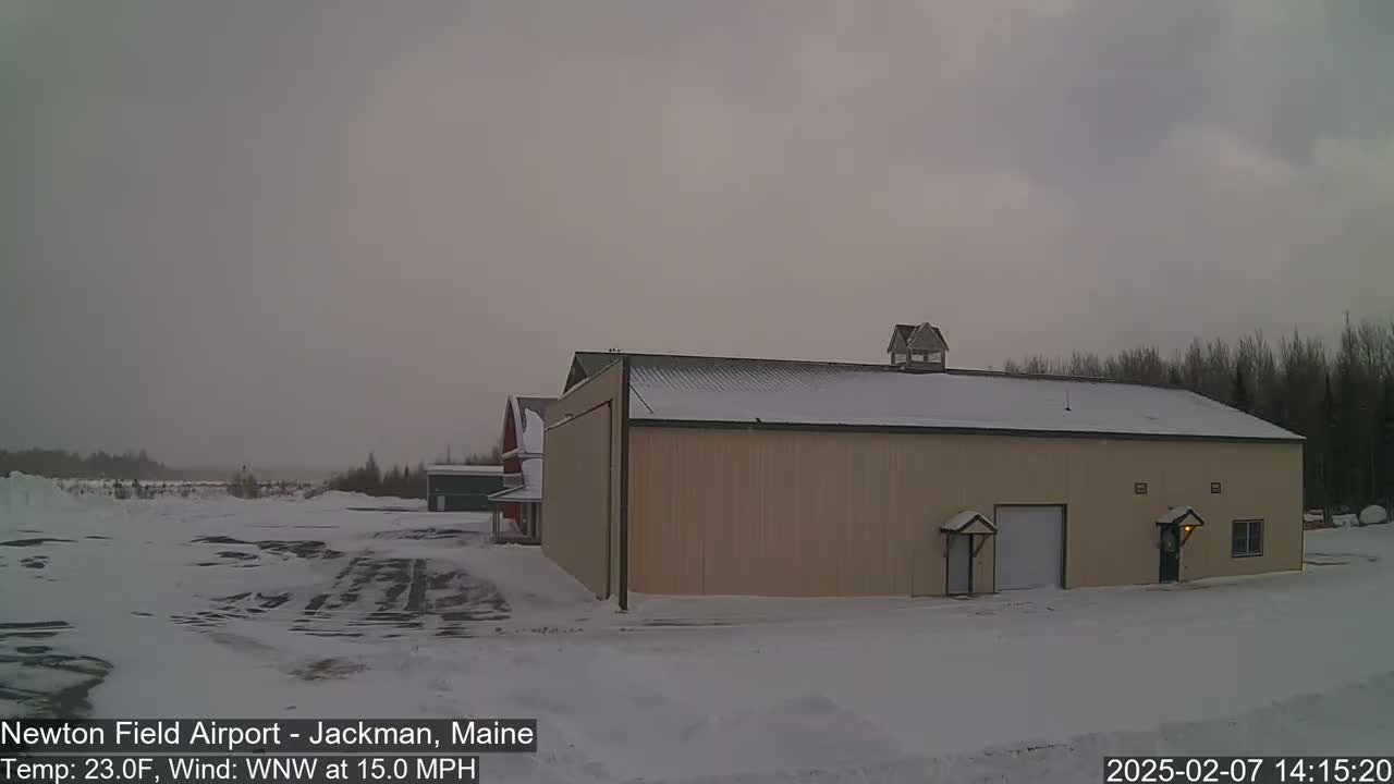 Newton Field - Jackman Airport Live Cam - Maine, USA