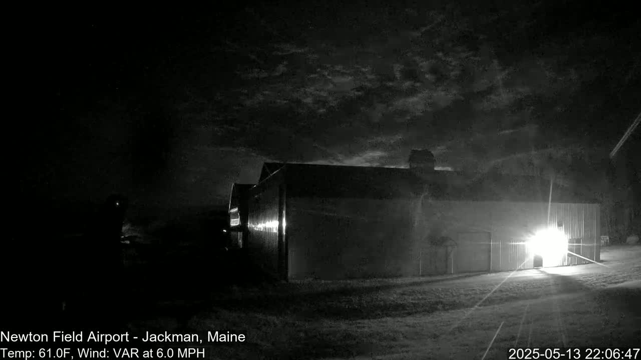 Newton Field - Jackman Airport Live Cam - Maine, USA