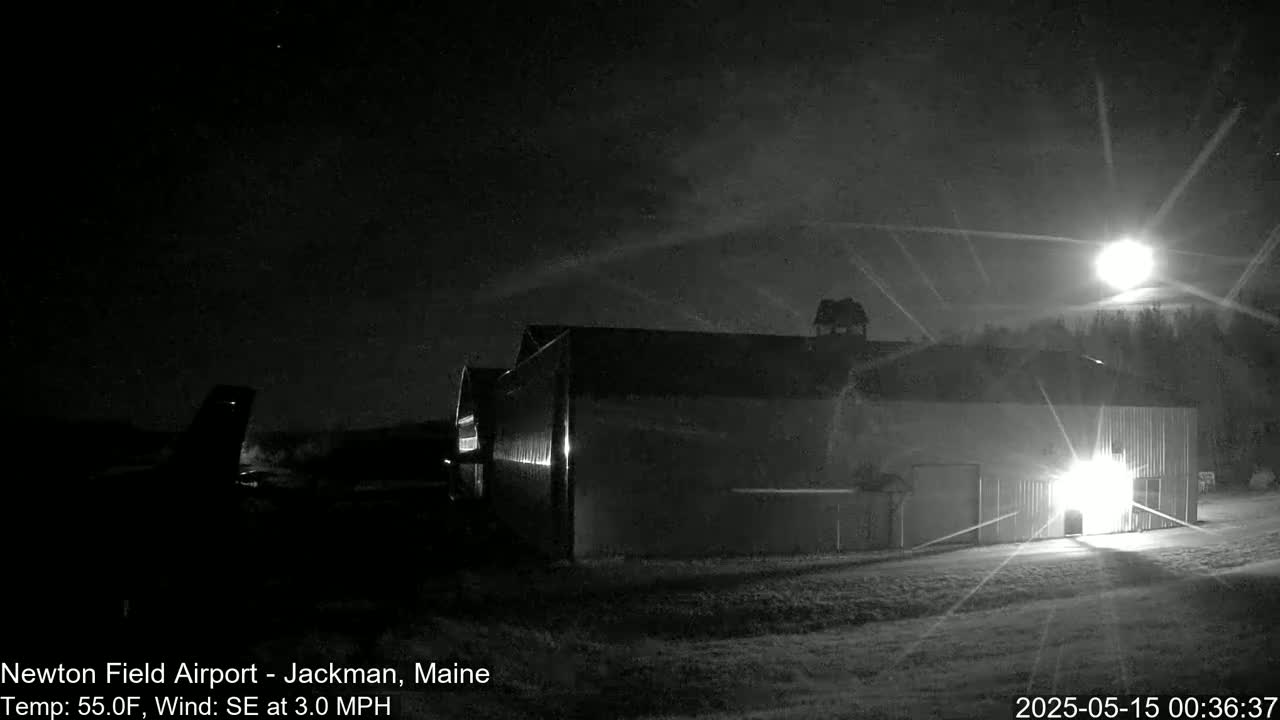 Newton Field - Jackman Airport Live Cam - Maine, USA
