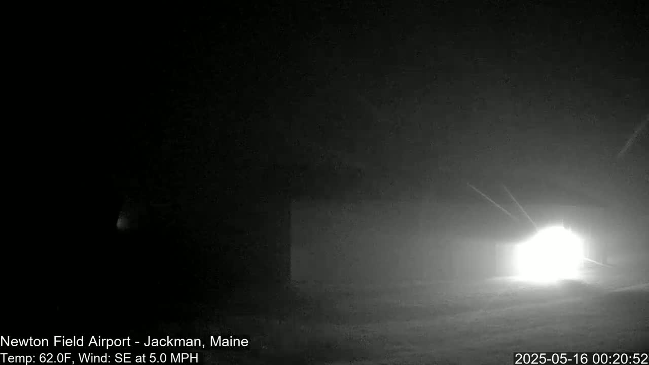 Newton Field - Jackman Airport Live Cam - Maine, USA