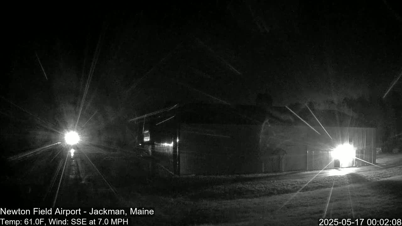 Newton Field - Jackman Airport Live Cam - Maine, USA