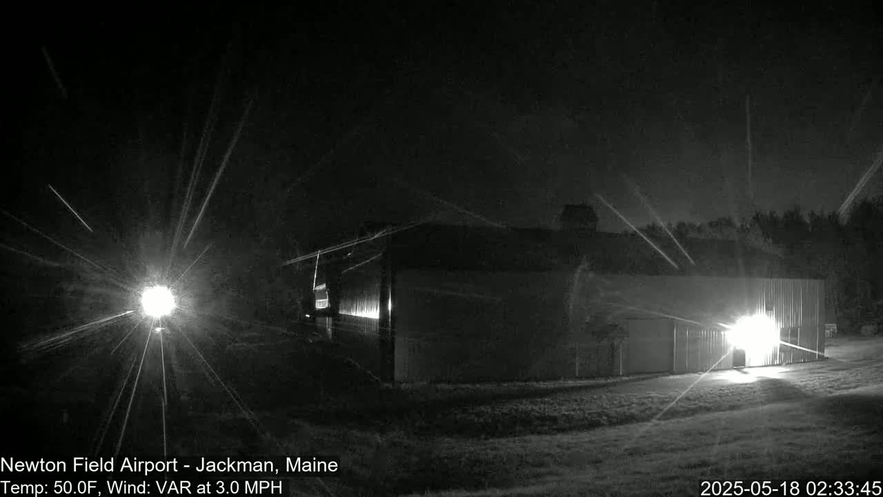 Newton Field - Jackman Airport Live Cam - Maine, USA