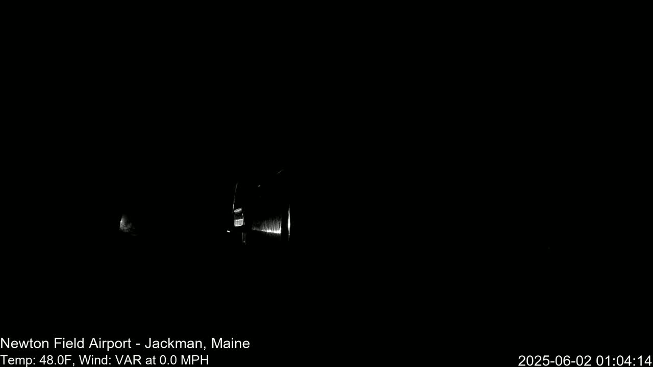 Newton Field - Jackman Airport Live Cam - Maine, USA
