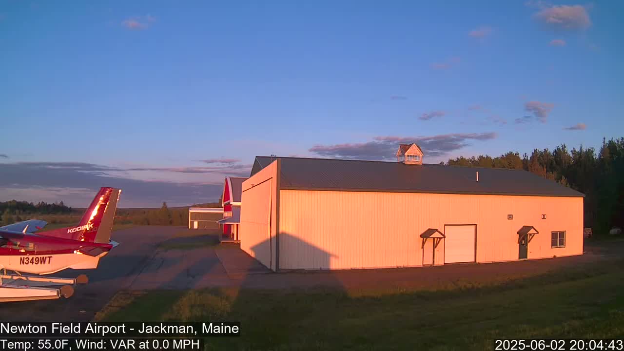 Newton Field - Jackman Airport Live Cam - Maine, USA