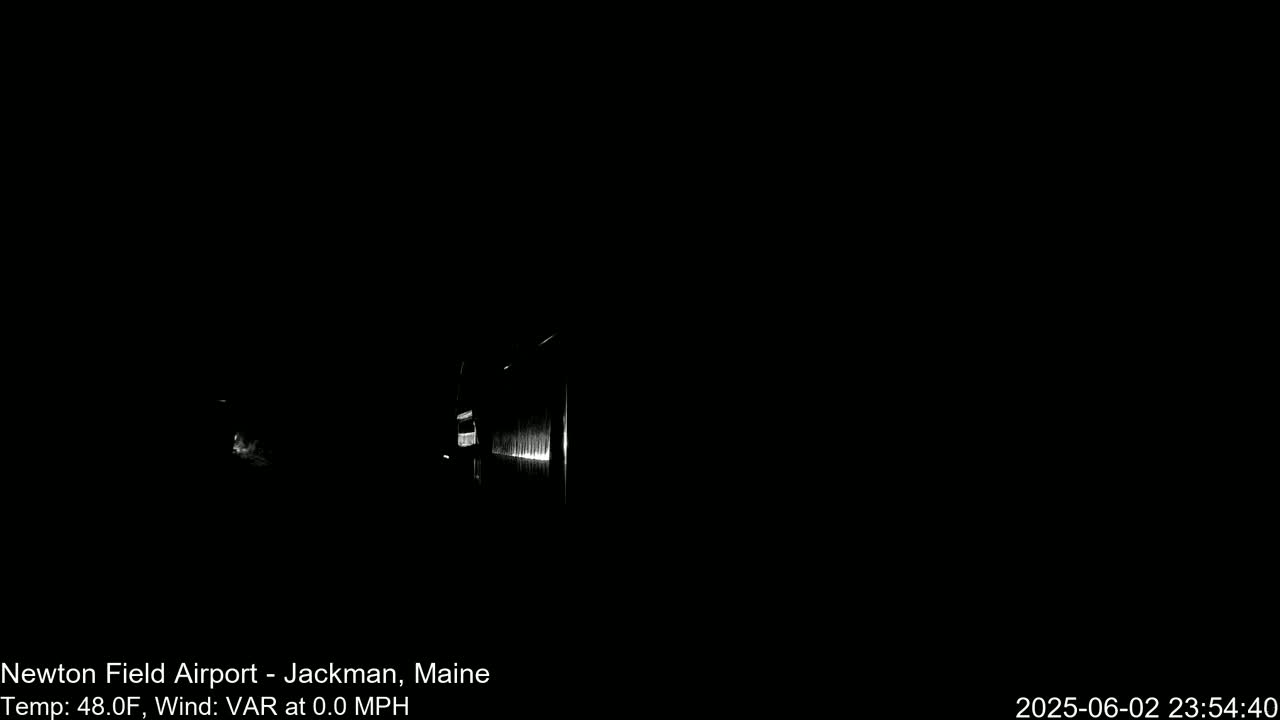 Newton Field - Jackman Airport Live Cam - Maine, USA