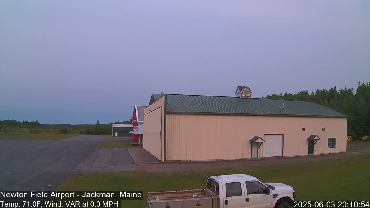 Newton Field - Jackman Airport Live Cam - Maine, USA