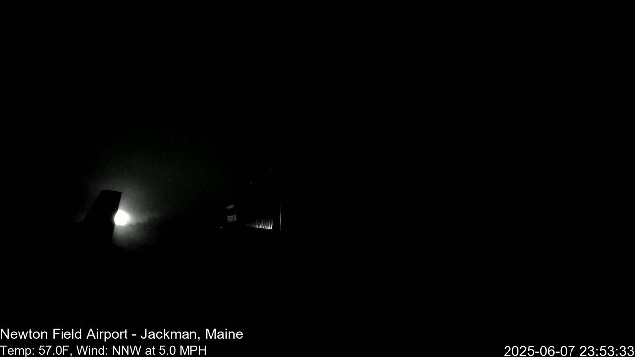 Newton Field - Jackman Airport Live Cam - Maine, USA