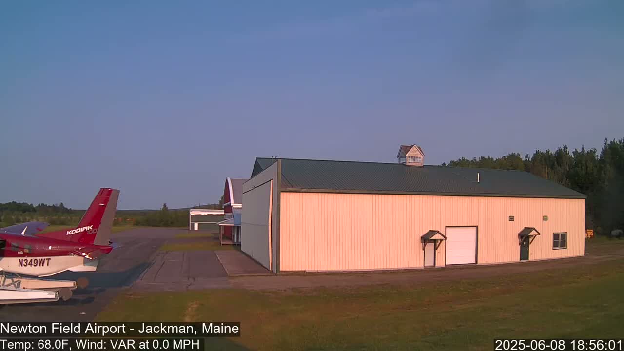 Newton Field - Jackman Airport Live Cam - Maine, USA