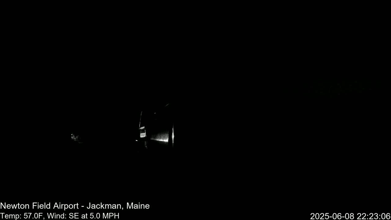 Newton Field - Jackman Airport Live Cam - Maine, USA