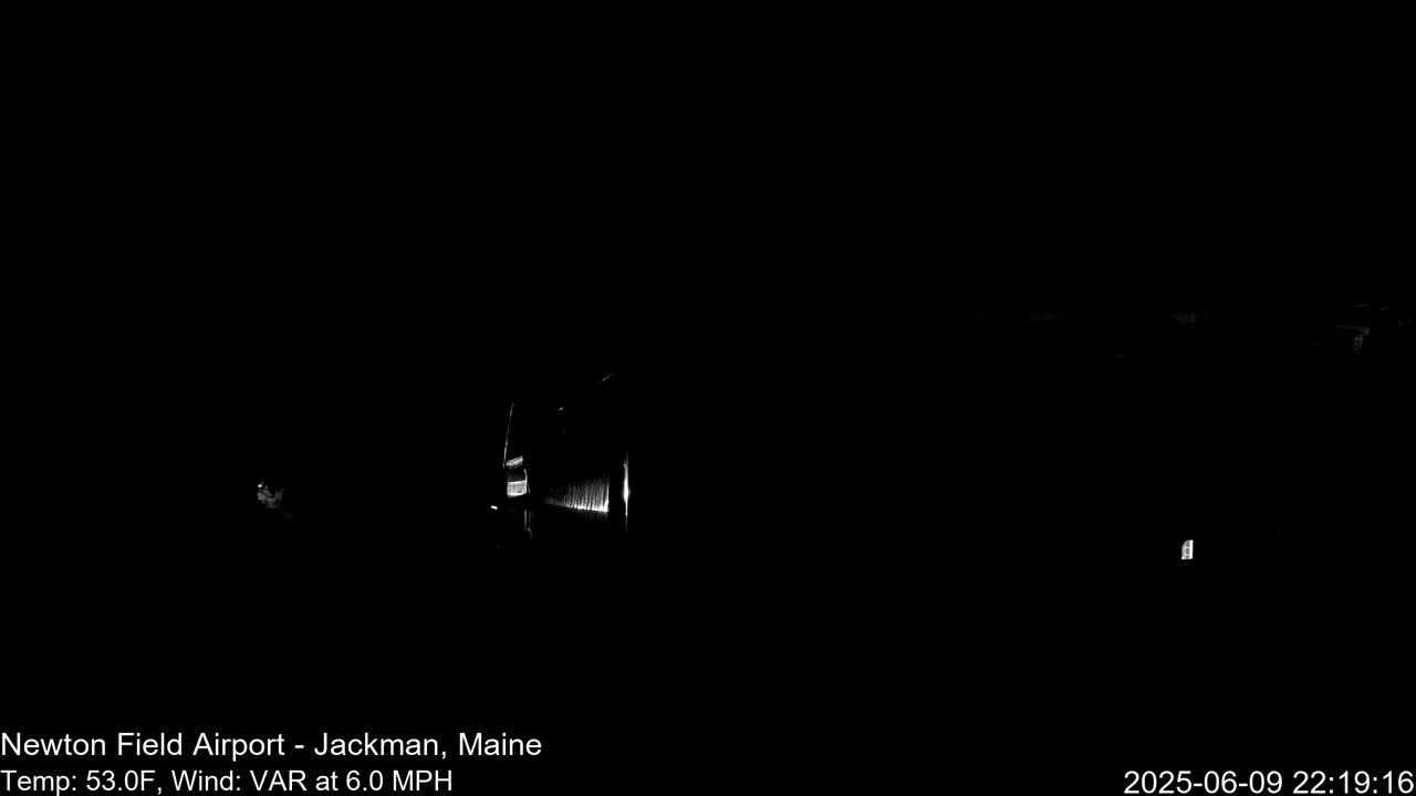 Newton Field - Jackman Airport Live Cam - Maine, USA