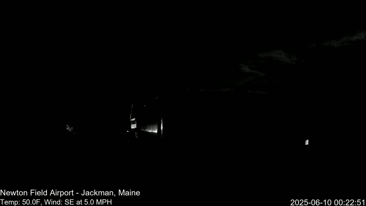 Newton Field - Jackman Airport Live Cam - Maine, USA