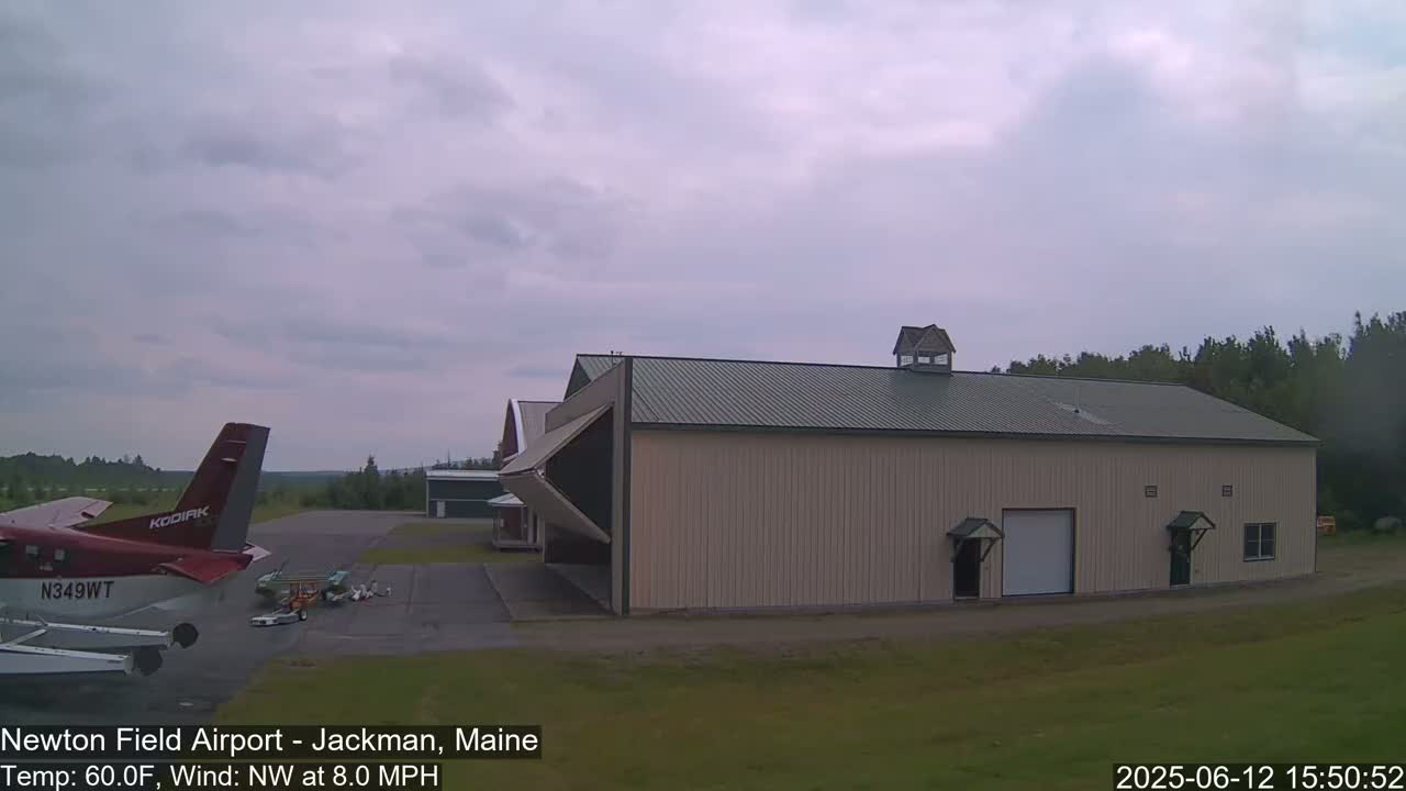 Newton Field - Jackman Airport Live Cam - Maine, USA
