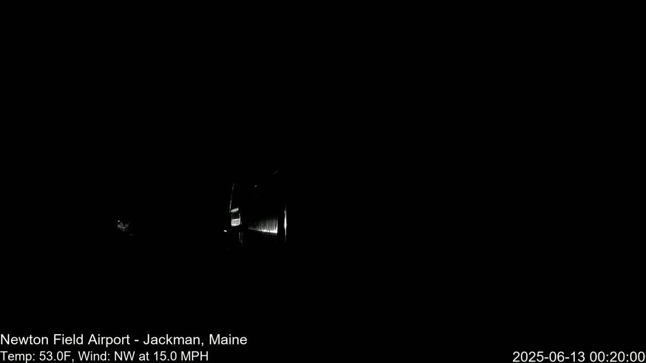 Newton Field - Jackman Airport Live Cam - Maine, USA