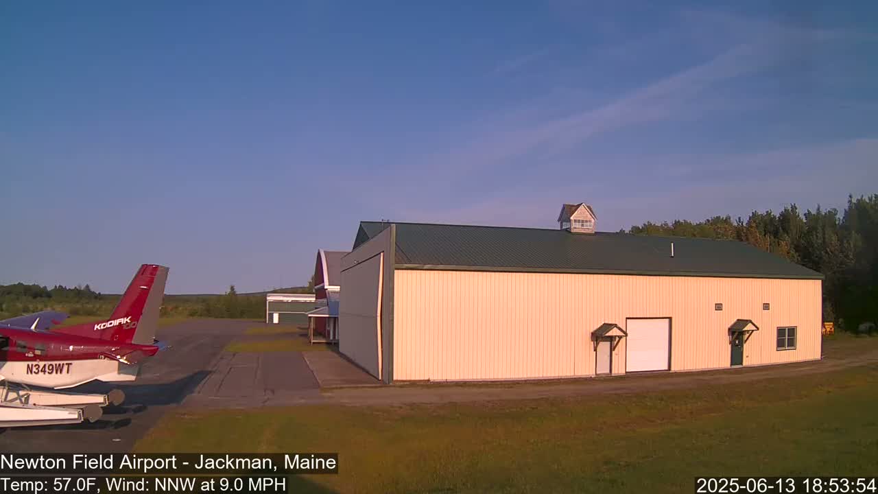 Newton Field - Jackman Airport Live Cam - Maine, USA