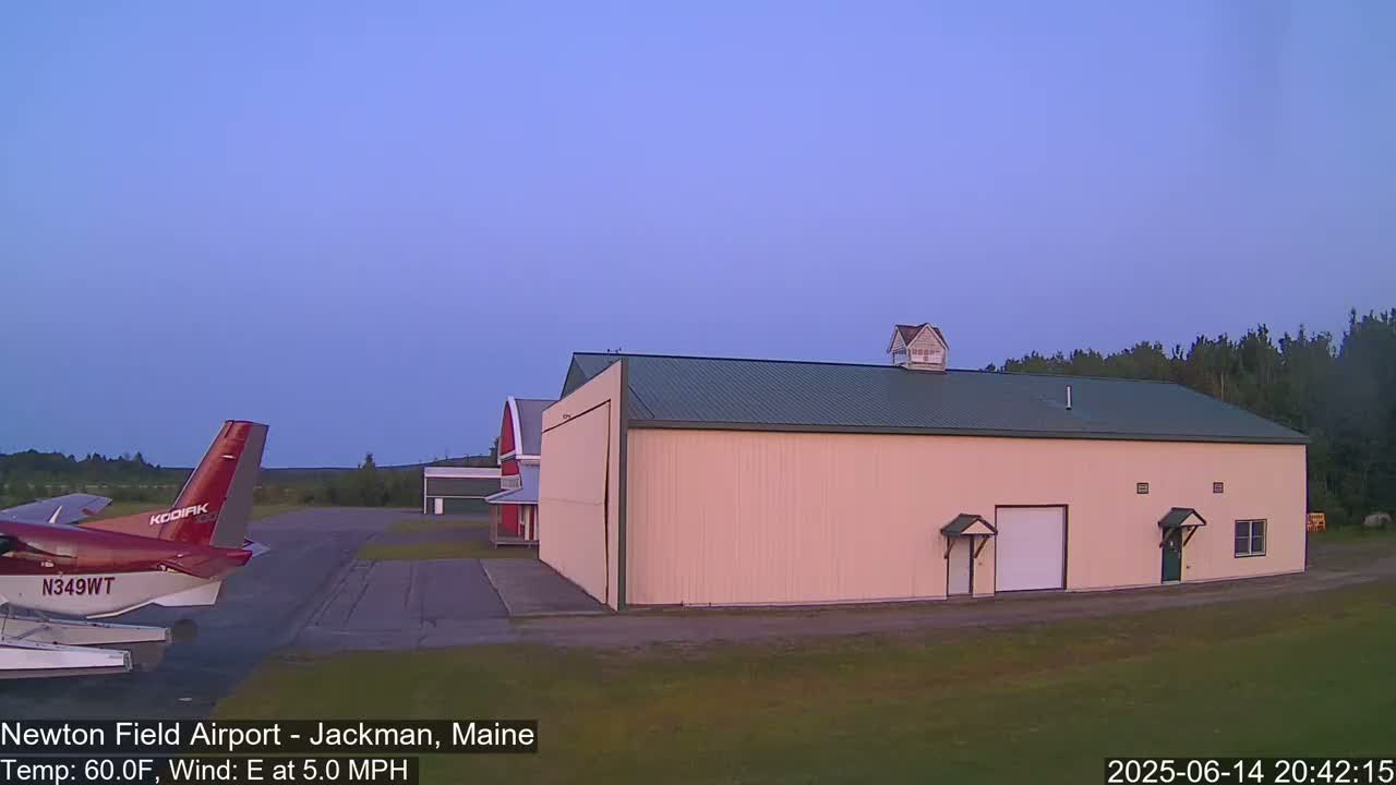 Newton Field - Jackman Airport Live Cam - Maine, USA