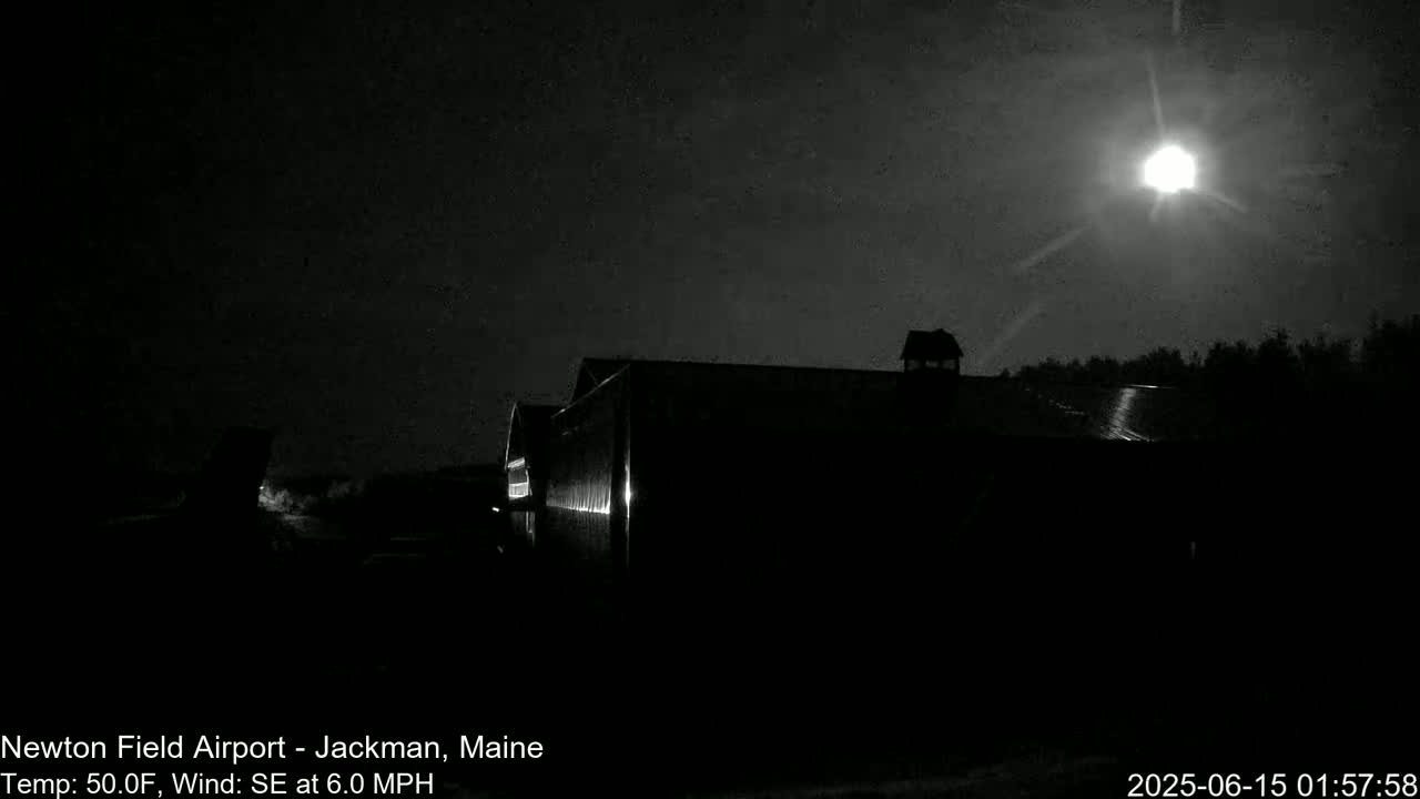 Newton Field - Jackman Airport Live Cam - Maine, USA