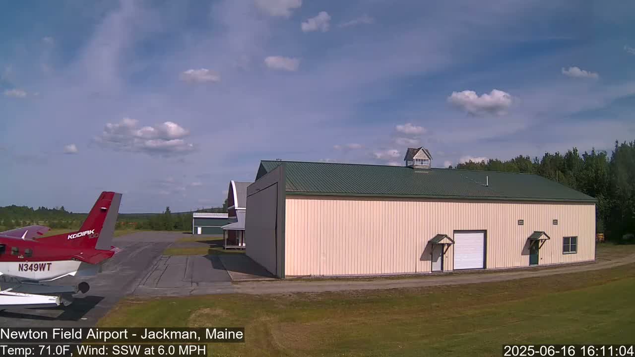 Newton Field - Jackman Airport Live Cam - Maine, USA