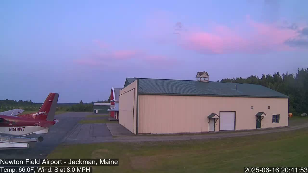 Newton Field - Jackman Airport Live Cam - Maine, USA
