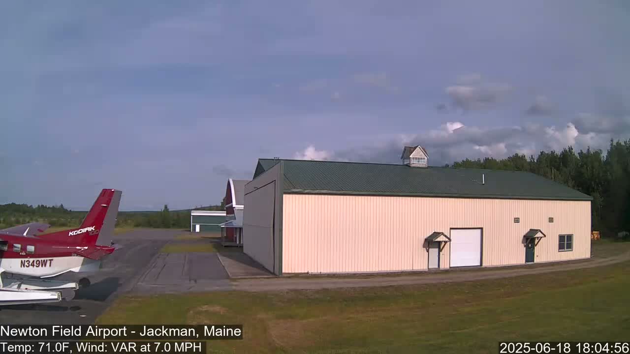 Newton Field - Jackman Airport Live Cam - Maine, USA