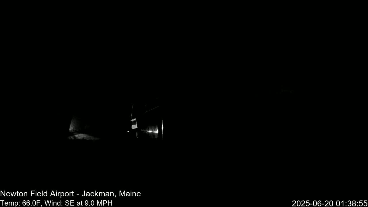 Newton Field - Jackman Airport Live Cam - Maine, USA