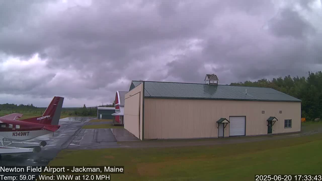 Newton Field - Jackman Airport Live Cam - Maine, USA