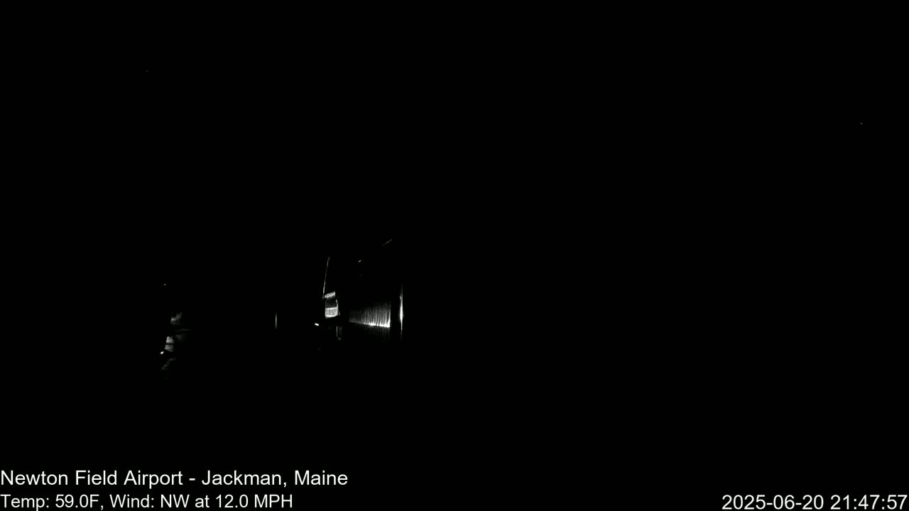Newton Field - Jackman Airport Live Cam - Maine, USA