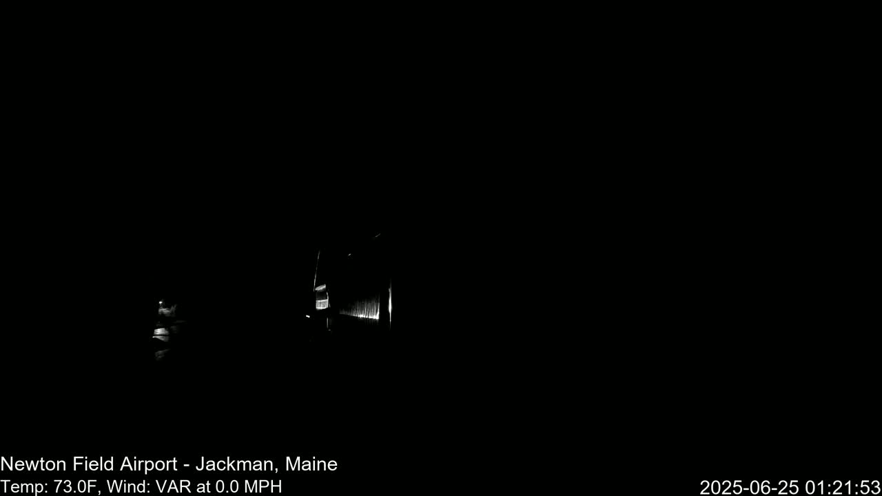 Newton Field - Jackman Airport Live Cam - Maine, USA