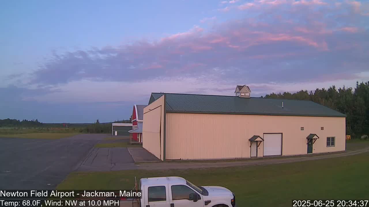Newton Field - Jackman Airport Live Cam - Maine, USA