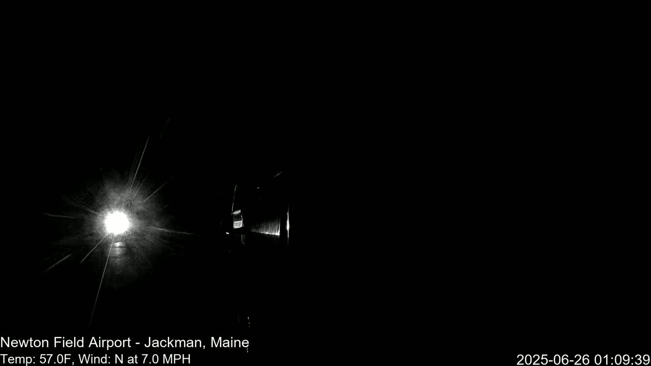 Newton Field - Jackman Airport Live Cam - Maine, USA